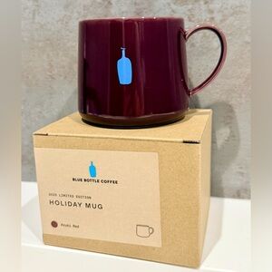 Blue Bottle Coffee Limited Edition Holiday Mug in the Azuki Red NEW